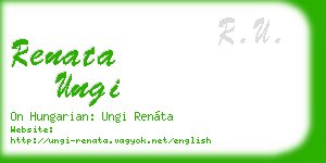 renata ungi business card