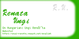 renata ungi business card